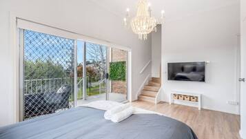 3 bedrooms, iron/ironing board, travel cot, WiFi