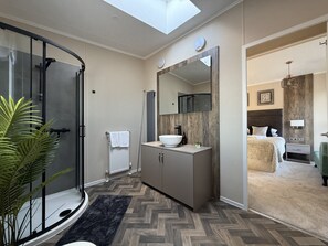 Shower, hair dryer