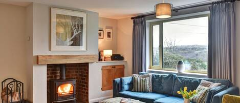 TV connectée, cheminée