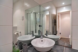Shower, hair dryer