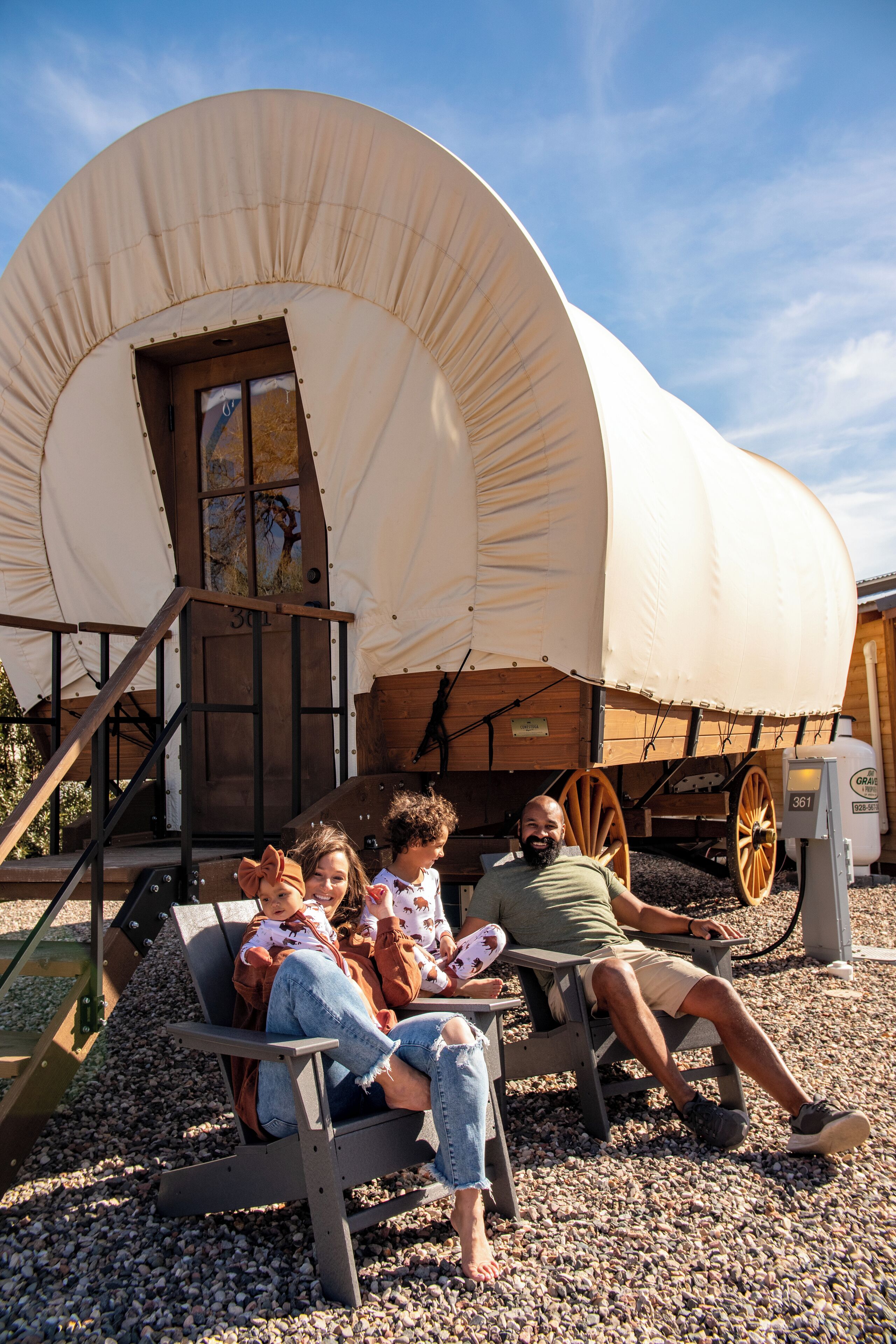 Telt (Conestoga Wagon - Glamping) | Strykejern/-brett og wi-fi (inkludert)