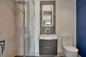 Shower, hair dryer