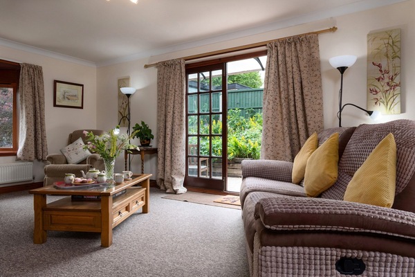 Smart TV, fireplace, DVD player