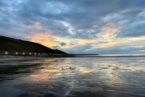 Vlak bij het strand