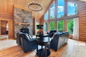 TV, fireplace - Fiddler Lake Resort - Deer 60 (Mille-Isles)