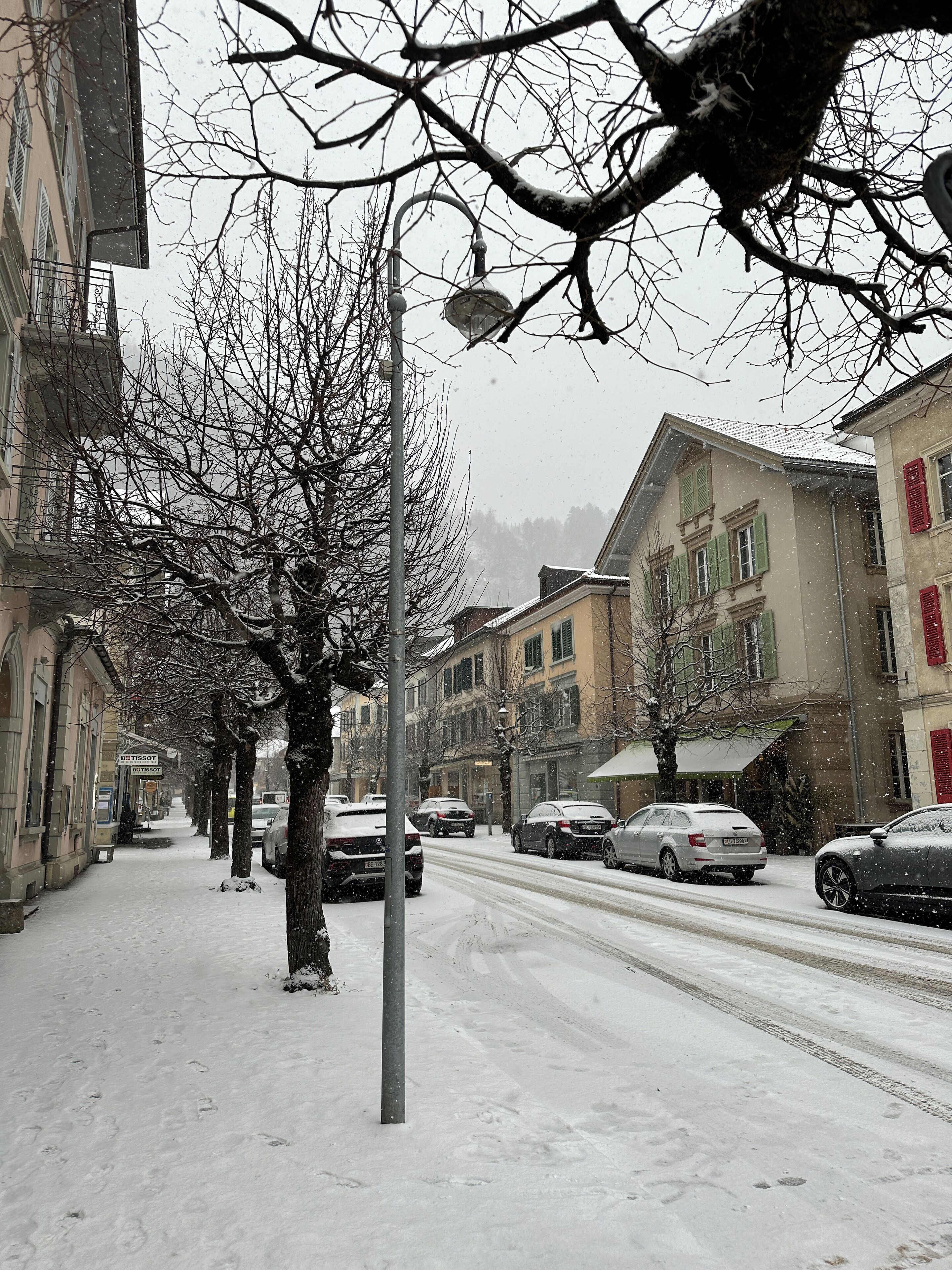 Blick auf die Strasse