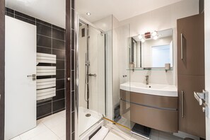 Shower, hair dryer