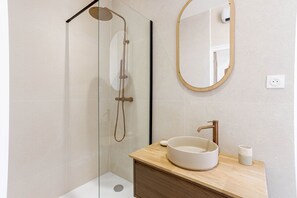 Shower, hair dryer
