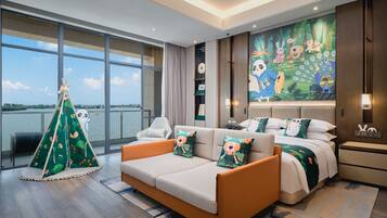 ファミリー シングルルーム バルコニー ガーデンビュー | セーフティボックス (室内)、WiFi (無料)