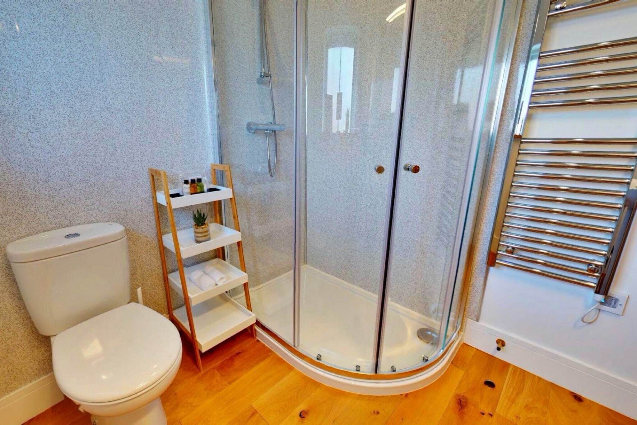 Shower, hair dryer