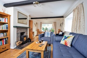 TV connectée, cheminée