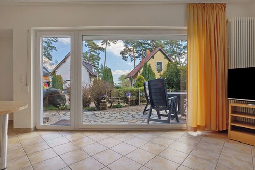 Holiday Apartment 'Müritzblick' with Large Terrace, Grill, and Grill Table