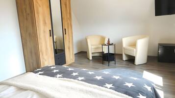 1 chambre, fer et planche Ă repasser, Wi-Fi gratuit, draps fournis