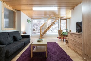 TV - Apartment 'Birgitt, 60qm' with Shared Terrace, Balcony and Wi-Fi (Bad Rippoldsau-Schapbach)