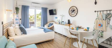 1 bedroom, iron/ironing board, travel crib, WiFi