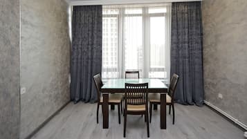 Blackout curtains, iron/ironing board, free WiFi