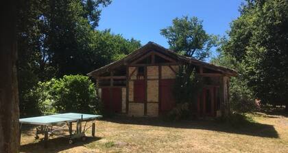 Family house in the forest and close to the ocean