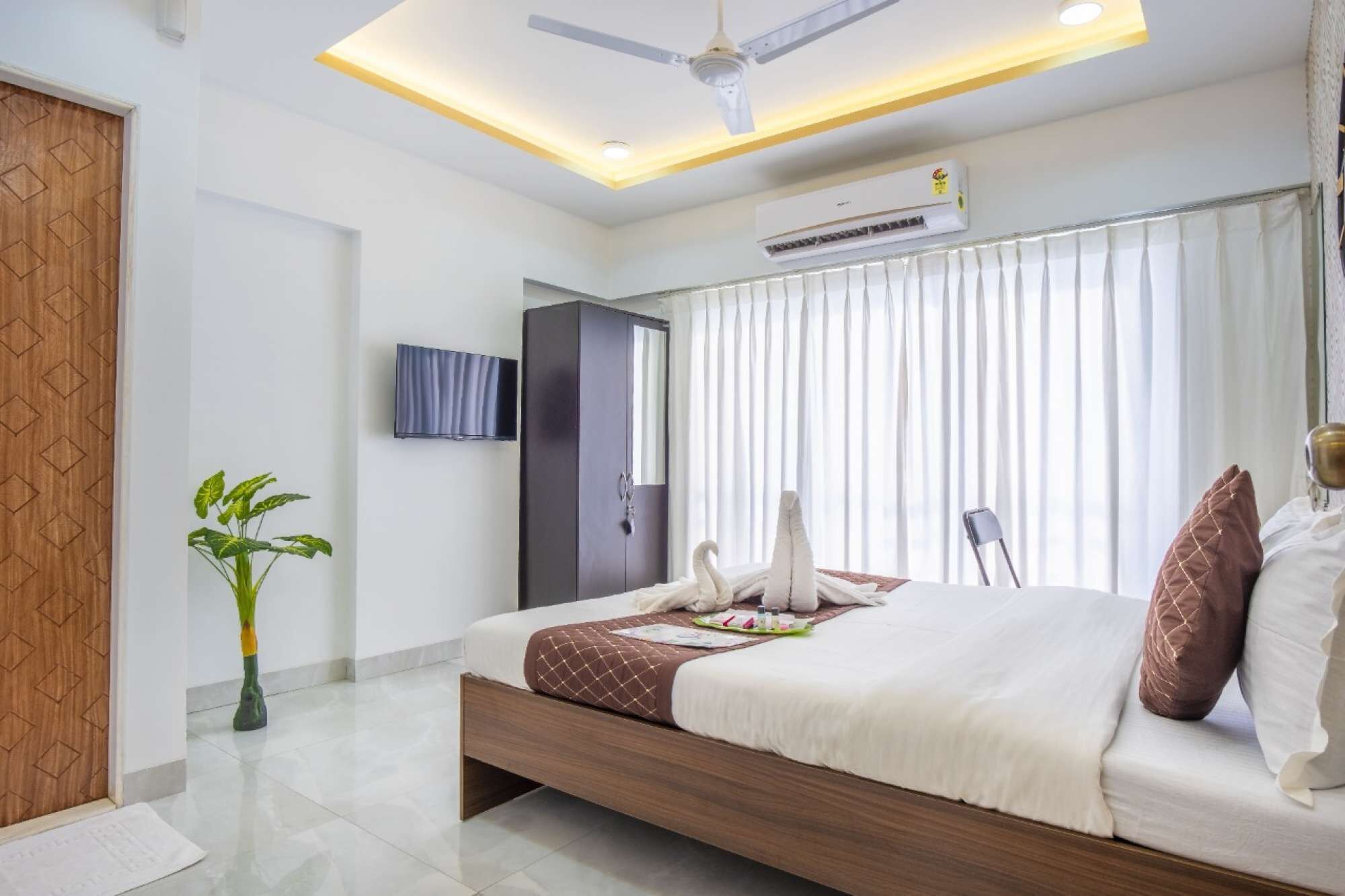 1 soverom, skrivebord, strykejern/-brett og wi-fi