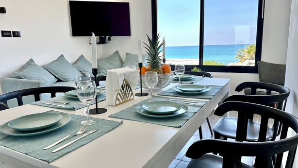 Departamento familiar, 2 habitaciones, balcón, vista al mar | Vista desde la habitación