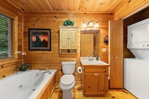 Shower, jetted tub