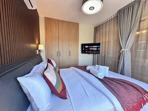 1 chambre, fer et planche à repasser, lit parapluie, Wi-Fi gratuit