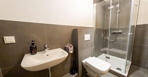 Shower, hair dryer