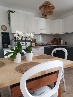 Microwave, oven, stovetop, dishwasher
