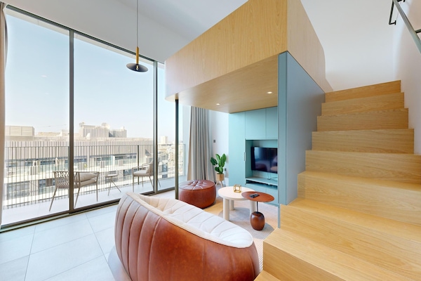 Loft Deluxe, 1 grand lit, salle de bains privée, vue ville