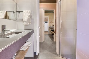 Shower, hair dryer