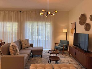 TV, DVD player, offices