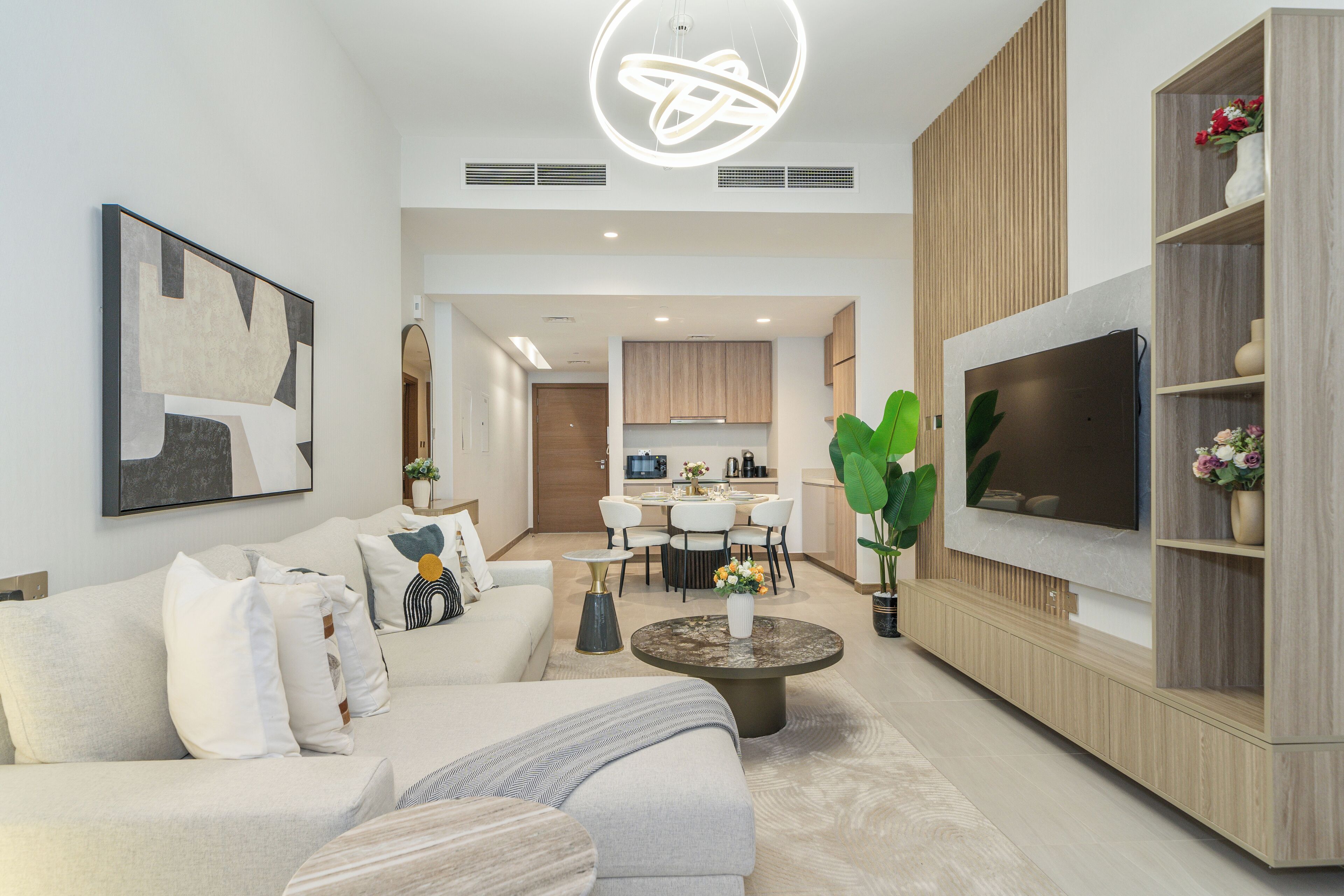 55-inch Smart TV with cable channels