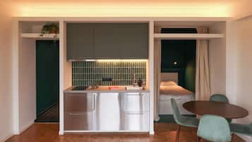 Apartamento conforto, vista para o jardim | Cozinha privada