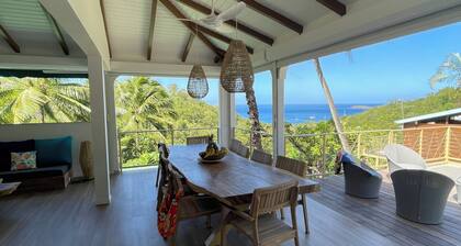 A 10 min de la plage de Malendure logement neuf avec vue mer et piscine privée