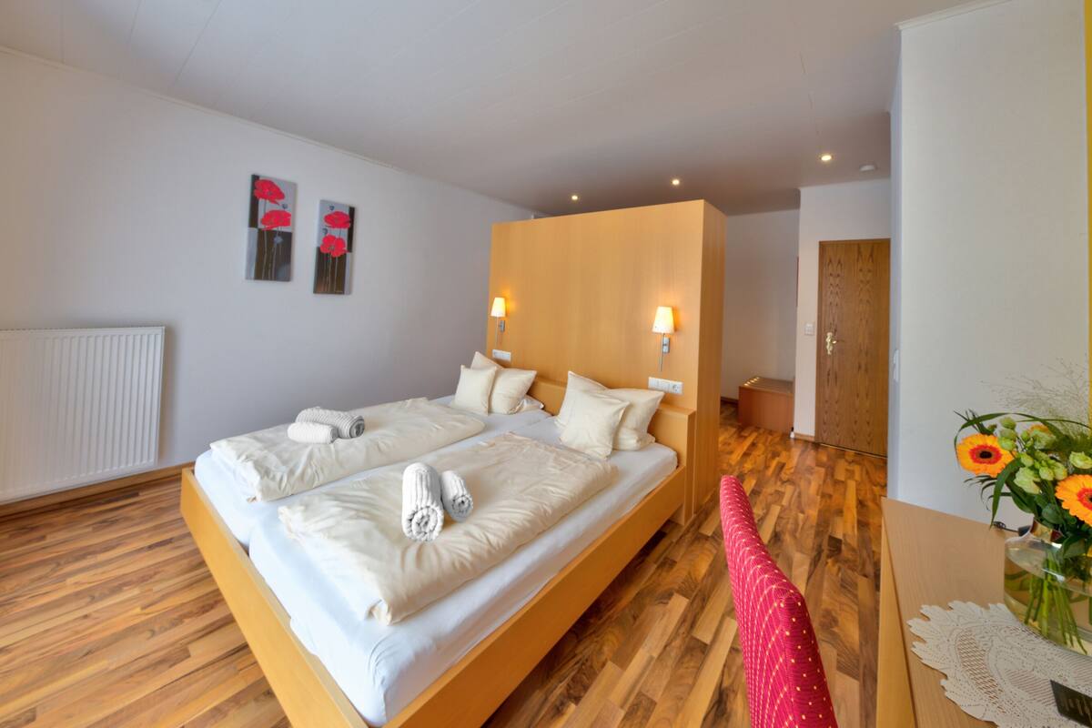 Habitació doble Deluxe, bany privat (BLK) | Caixa forta a l'habitació i escriptori