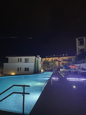 Outdoor pool - Celeste by the Sea: Summer Chill, Pool, Beach 2BR. (Paphos)