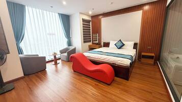 Phòng đơn Cao cấp, quang cảnh thành phố | Bộ đồ giường cao cấp, nệm cao su hoạt tính (memory foam)