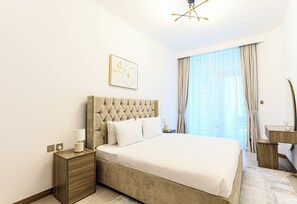 Appartement, balcon, vue ville