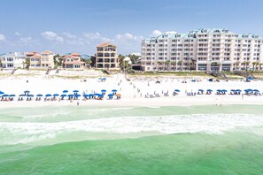 Sillas reclinables de playa, toallas de playa