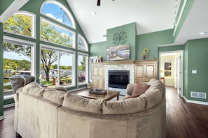 House, Multiple Beds, Patio (Gentle Slopes Retreat) | Living area | 42-inch flat-screen TV with digital channels