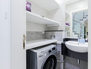 Shower, hair dryer