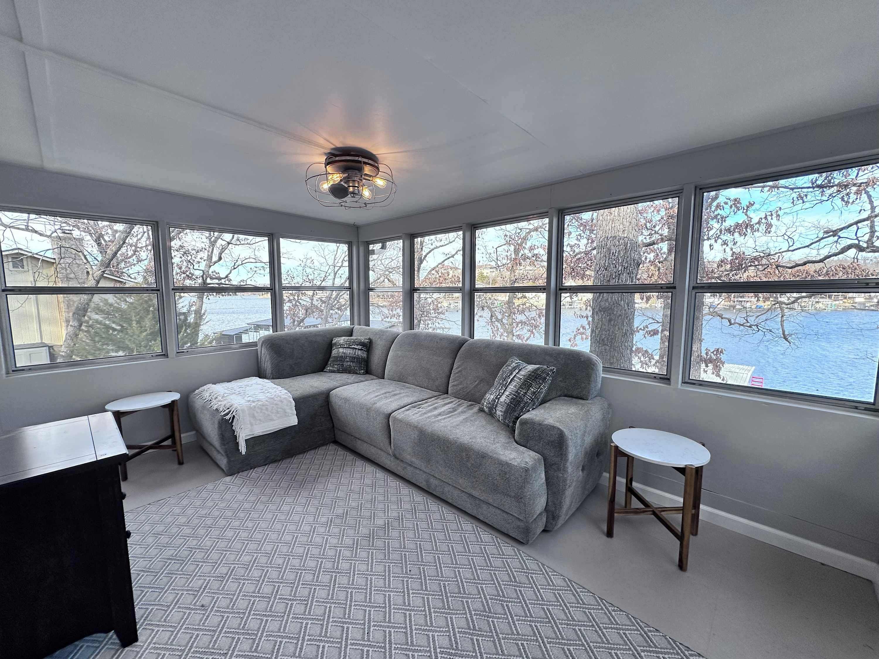 House, Multiple Beds, Patio (Red Deer Cabin) | Living area | 42-inch flat-screen TV with digital channels