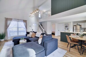 TV, fireplace, stereo, offices