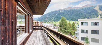 Luxe Davos Apartment with mountain views.
