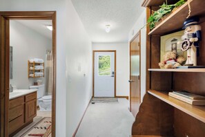 House, Multiple Beds, Patio (Sunset Escape) | Bathroom | Hair dryer, towels - Sunset Escape - Fit For 8 (Gravois Mills)