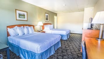 Single Room, 2 Queen Beds, Non Smoking | Desk, laptop workspace, free WiFi