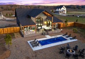 A heated pool