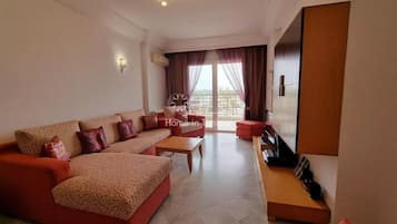 Apartemen, 2 kamar tidur, akses difabel, Boleh Merokok | Ruang keluarga