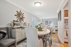 Dining - 6BR Hot Tub Retreat  FirePit, Gazebo, 2 Homes! (Severn)