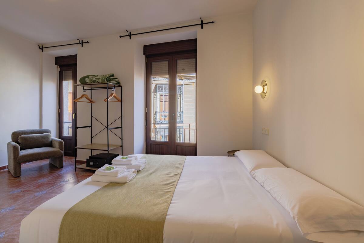 Double Room, Balcony, City View | Memory-foam beds, in-room safe, blackout curtains