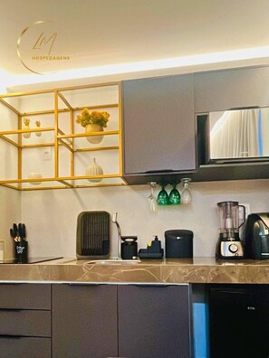 Deluxe-Dreibettzimmer | Eigene Küche